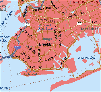 Kings County New York map
