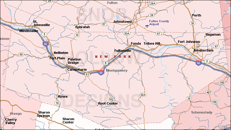 Montgomery County New York map