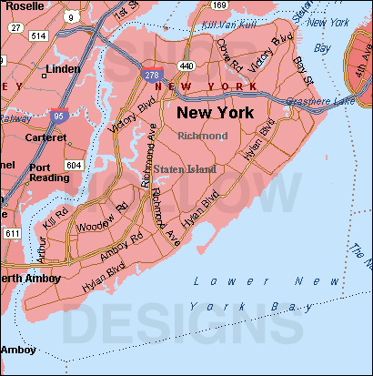 Richmond County New York map